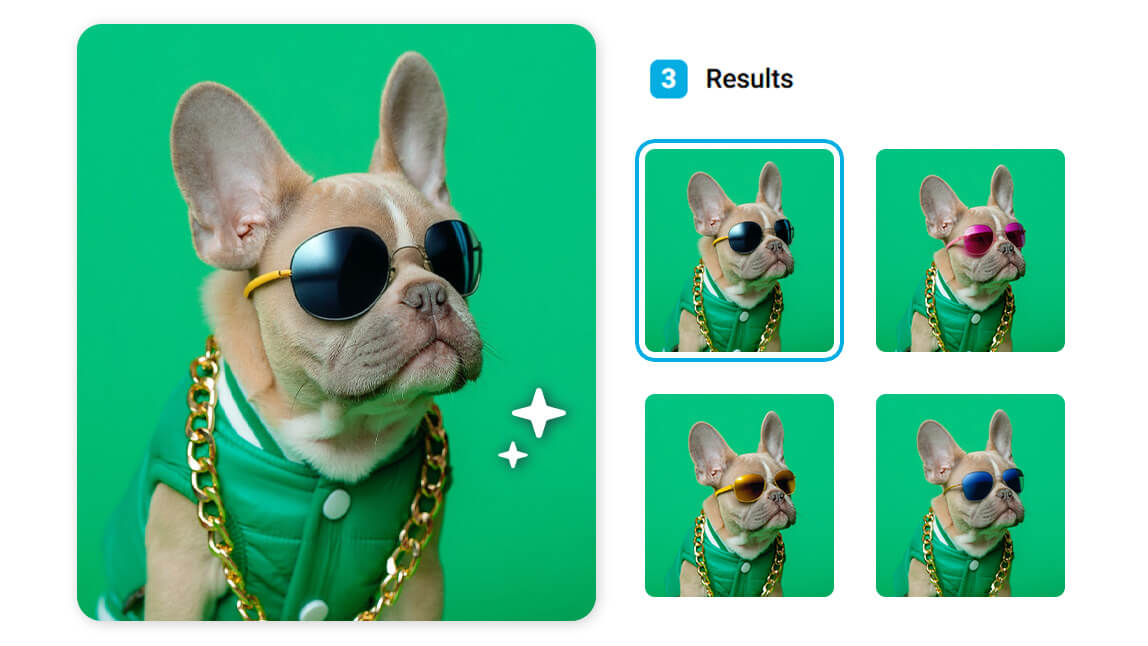 Hund mit Sonnenbrille