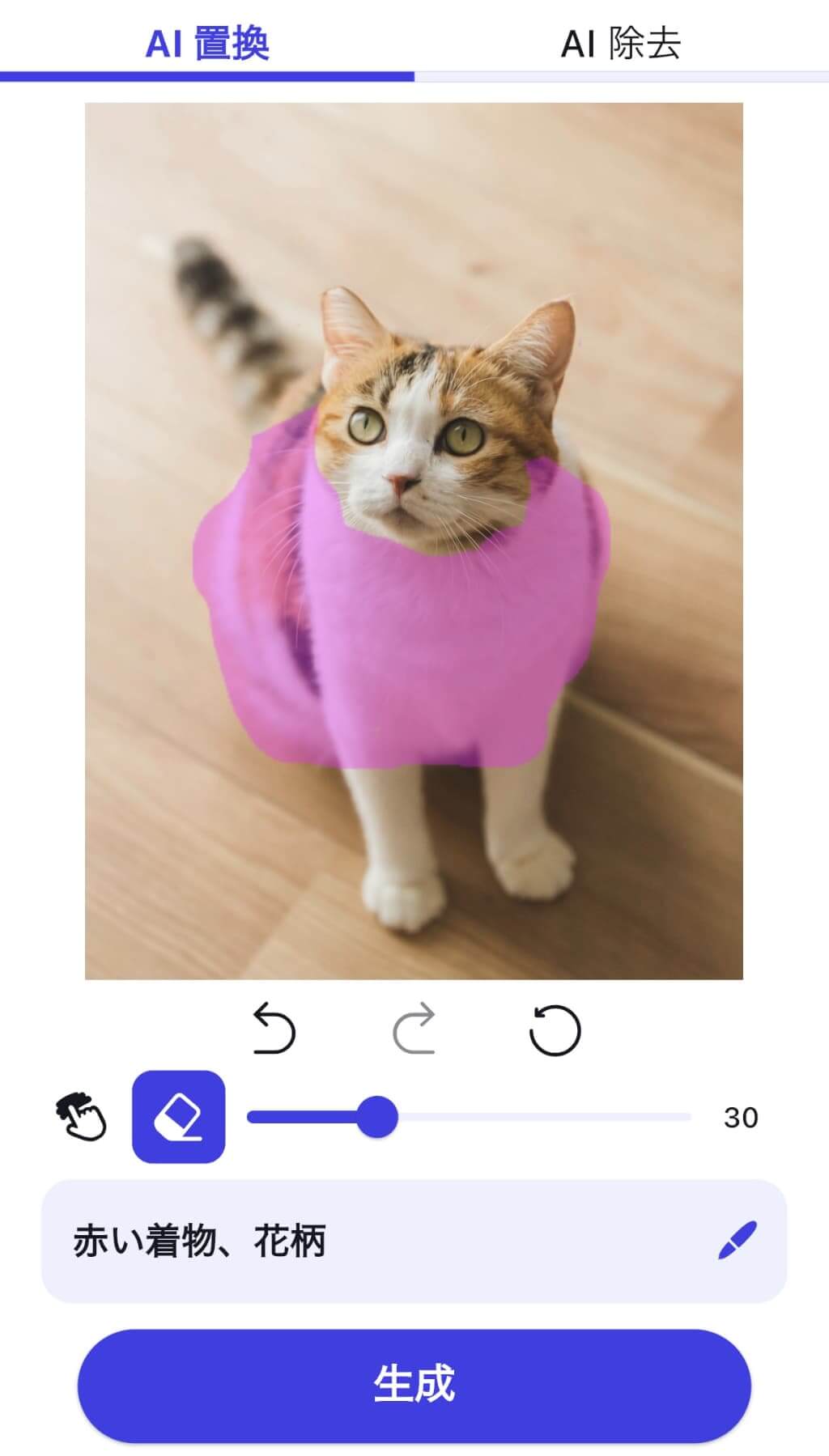 テキストを入力