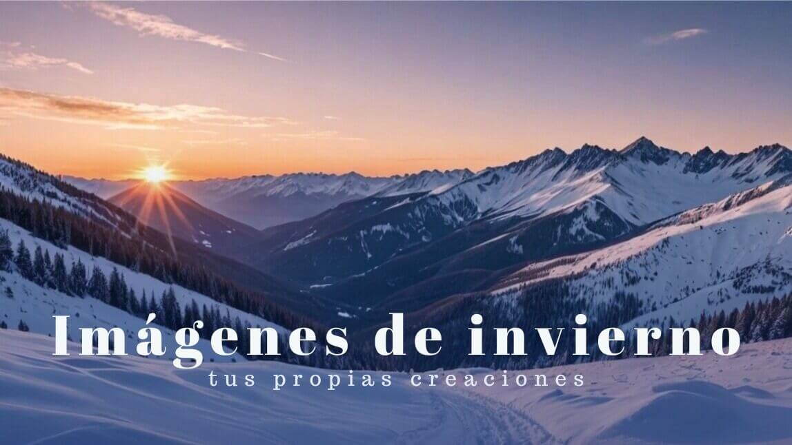 Crea fotos de invierno con paisajes invernales