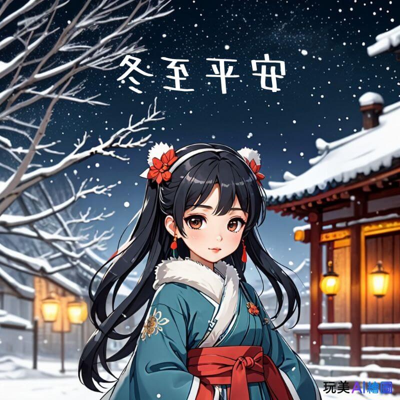 冬至早安圖：冬至平安