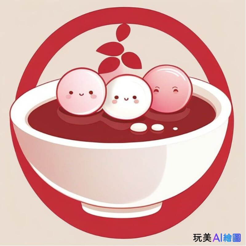 冬至早安圖：冬至湯圓