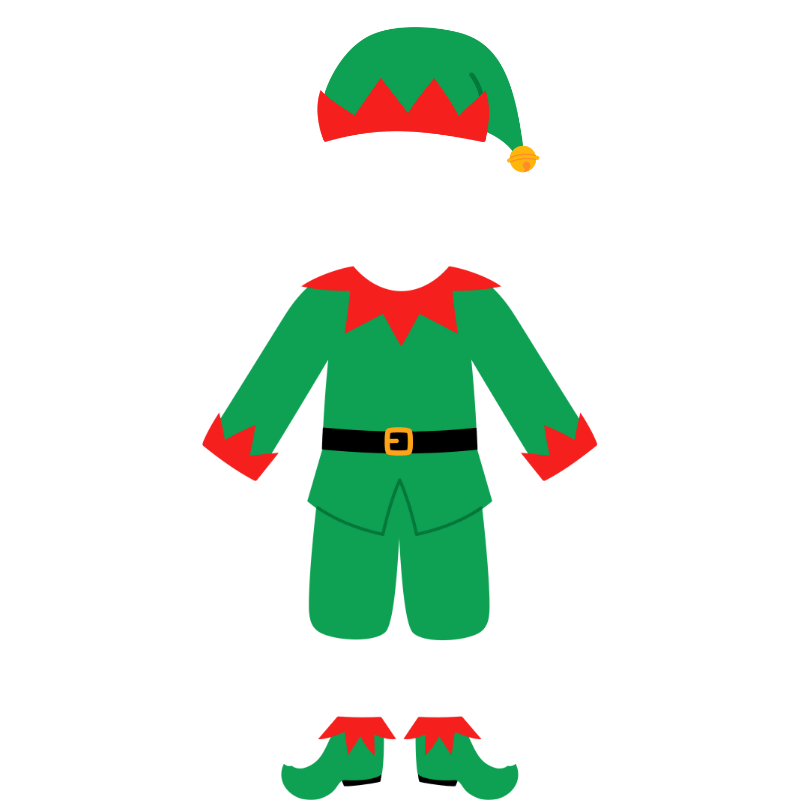 Plantillas navideñas para poner caras
