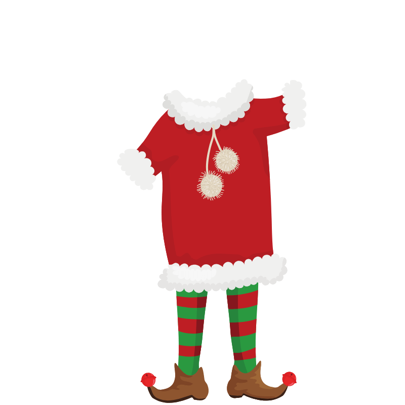 Plantillas navideñas para poner caras