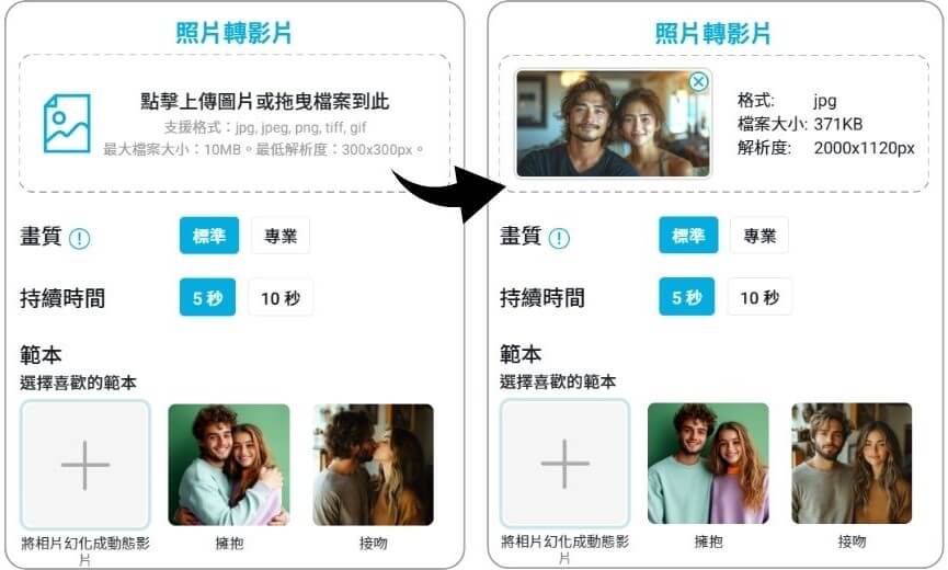 上傳與另一伴的合照