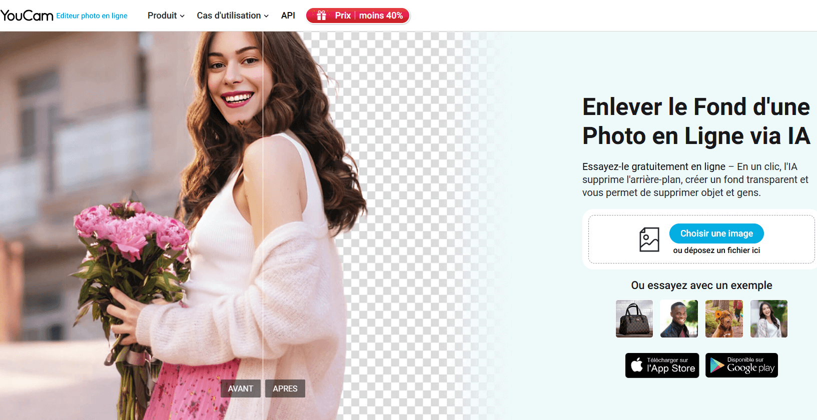 Enlever fond image en ligne 