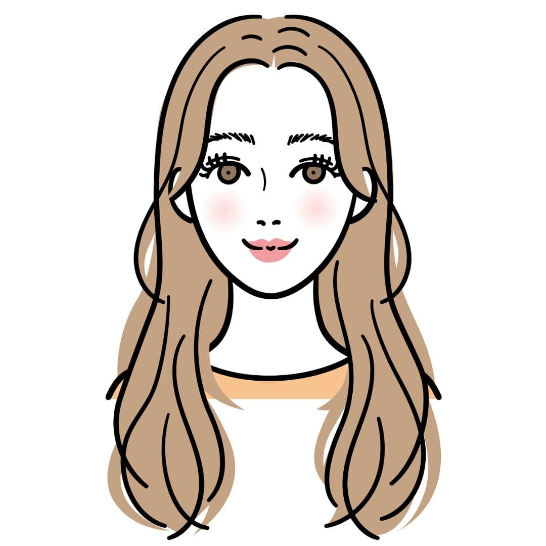 ロングヘアの人