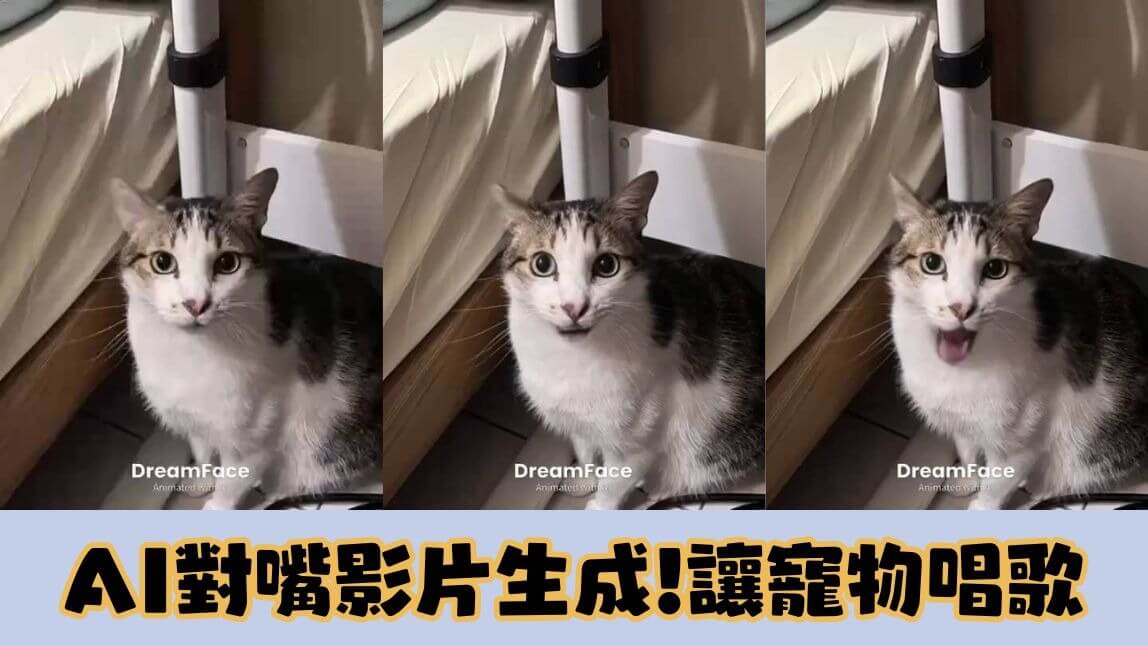 Dream Face App 讓你的寵物唱歌 !? AI 對嘴影片生成教學