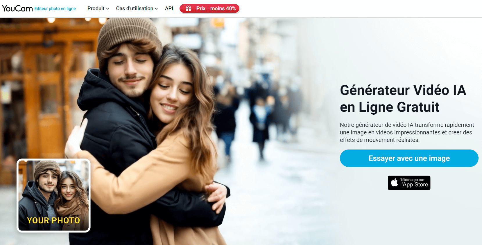 Générateur AI Hug / Câlin IA de YouCam en Ligne