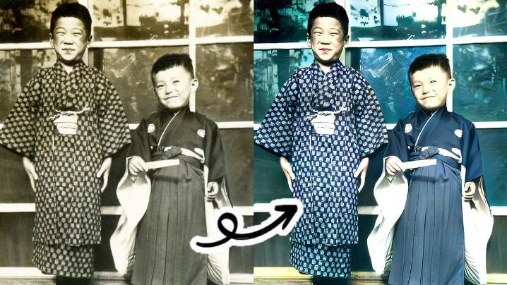 アプリで昔の写真をカラー化＆高画質で綺麗に