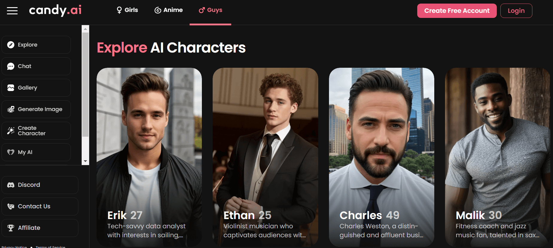 Candy AI : pour créer un AI boyfriend et une AI girlfriend de tout âge
