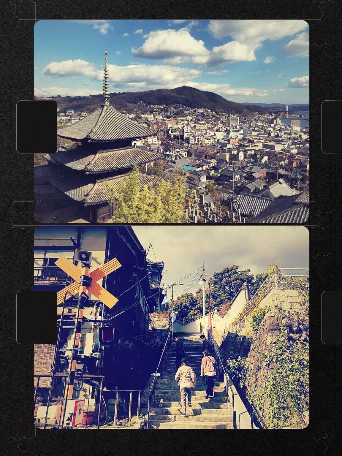 フィルム風のコラージュ