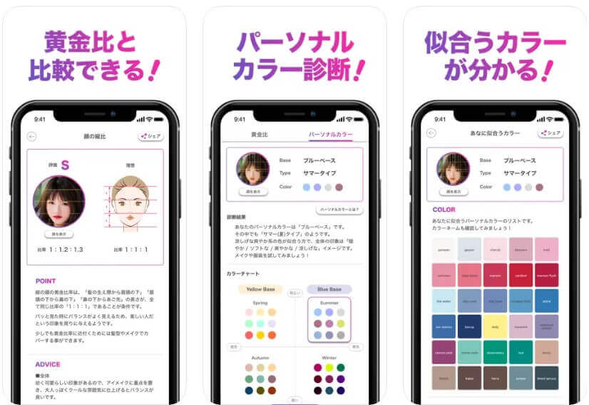 FaceScoreの操作画面