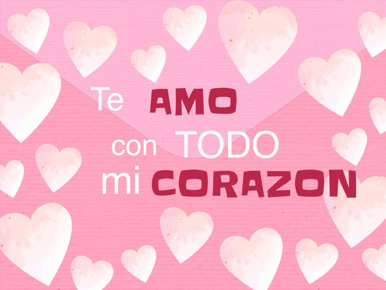 una tarjeta editable para escribir un mensaje de amor