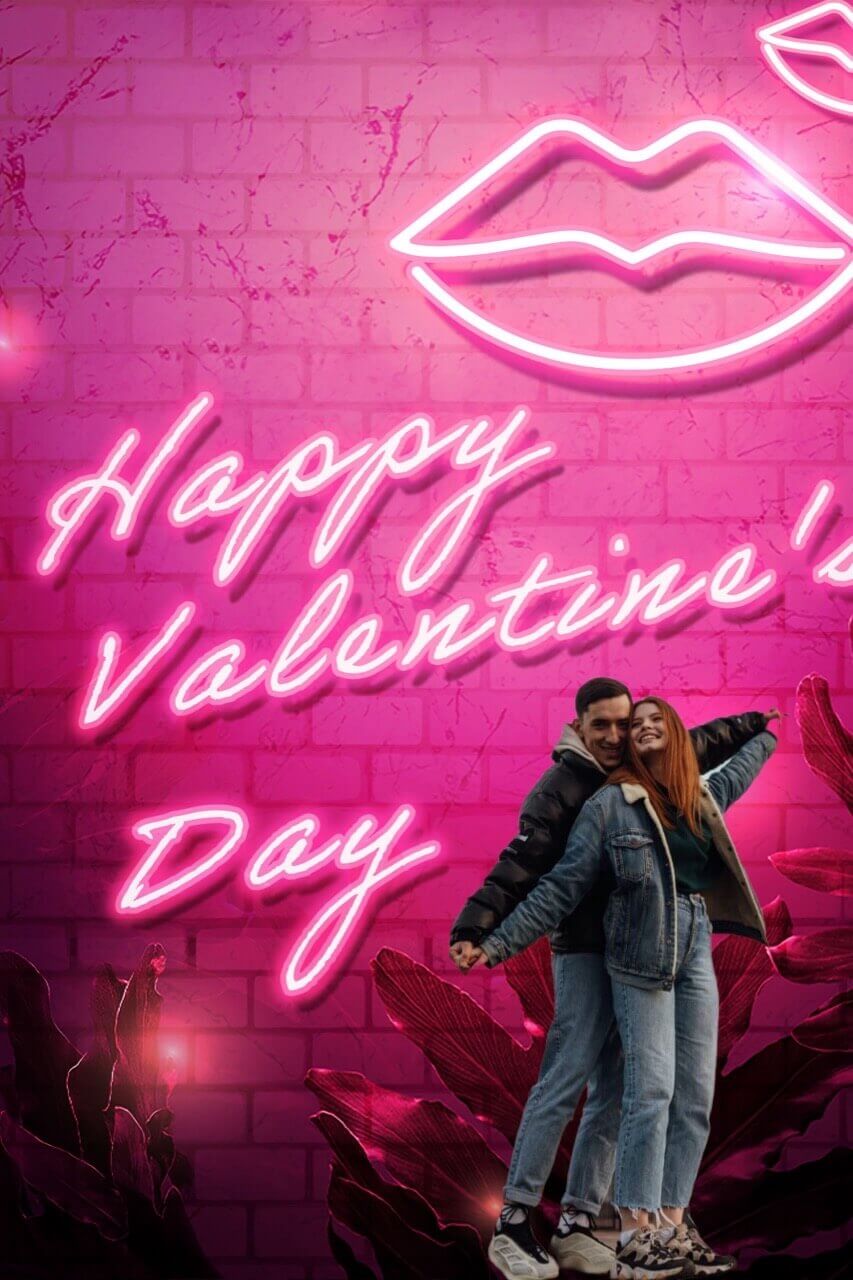 un lindo fondo de San Valentín para poner tu foto