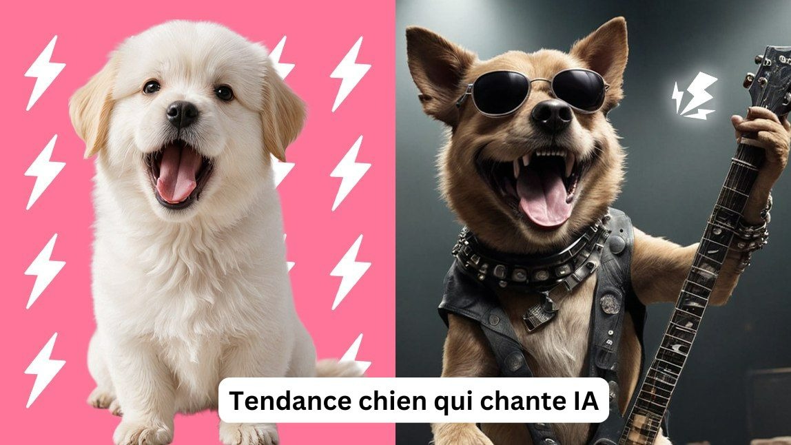 Chien chantant IA : chien qui chante tendance