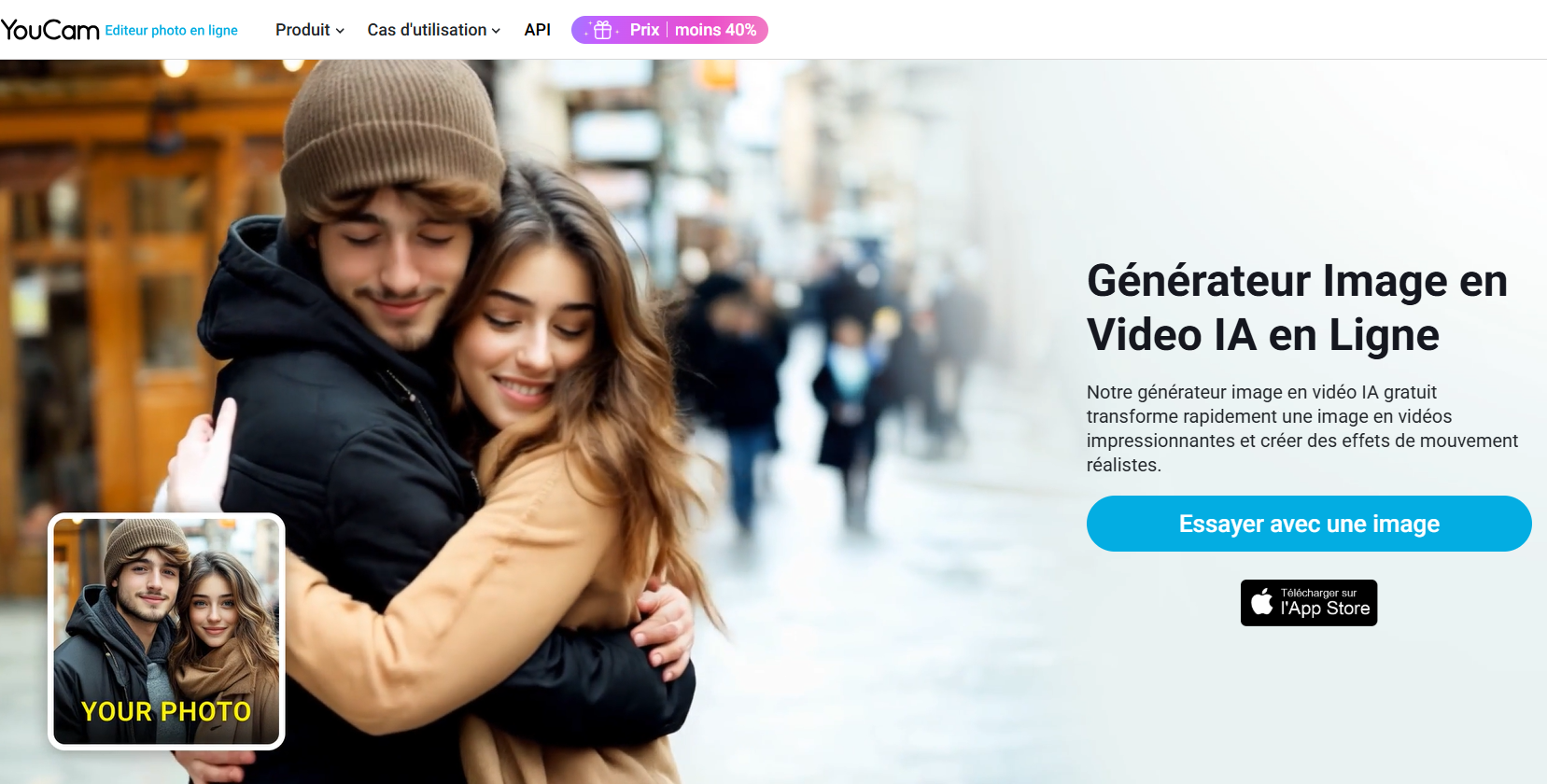 Géénrateur d'image en vidéo : AI Hug, AI Kiss, AI Dance etc.