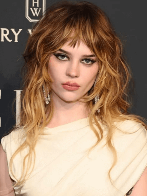 Coiffure cheveux épais femme : coupe shag