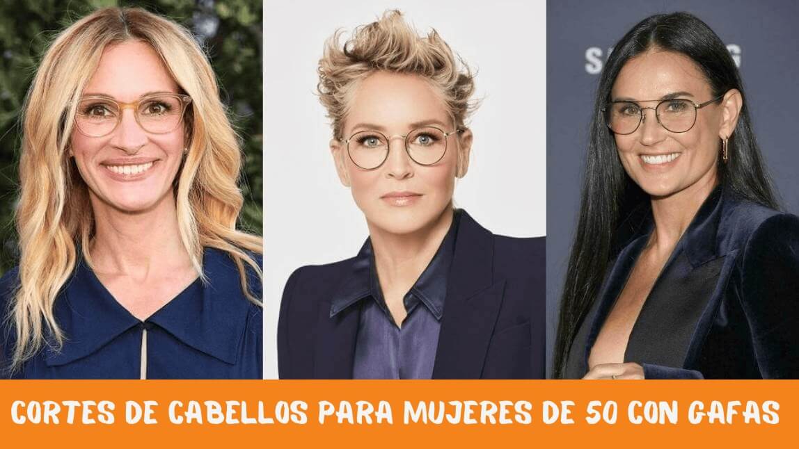 Cortes de cabellos para mujeres de 50 con gafas
