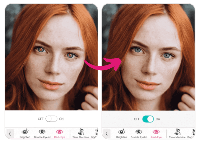 outil de suppression des yeux rouges : enlever yeux rouges sur photo