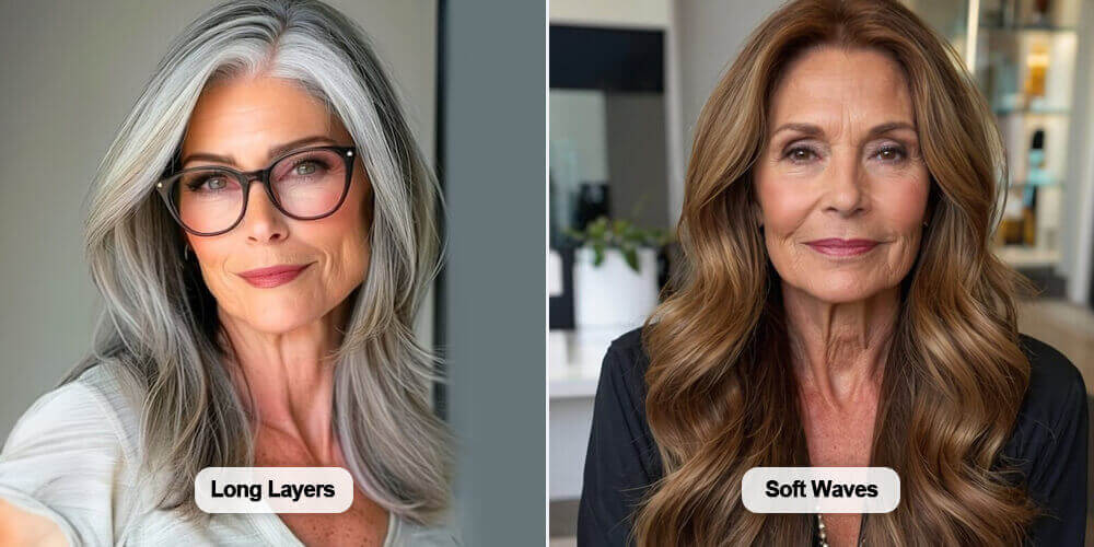 peinados joviales si tienes mas de 50 y tienes el pelo largo