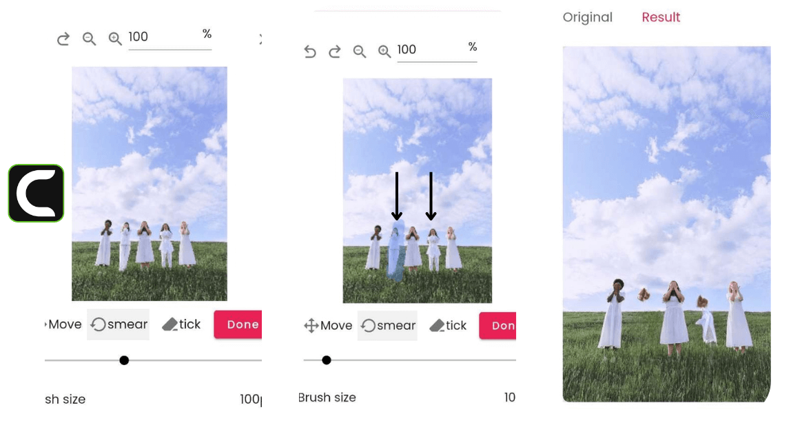 Enlever gens sur photo facilement