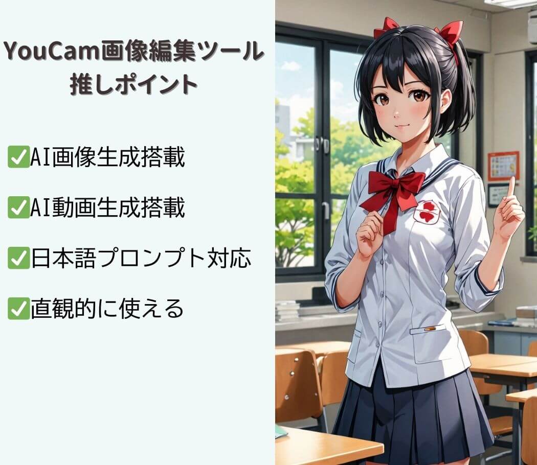 立ち絵生成に便利なサイト『YouCam画像編集ツール』