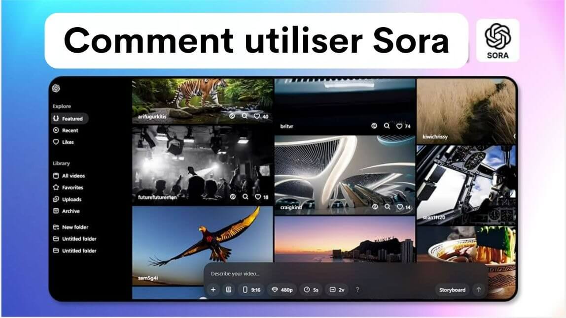 Comment utiliser Sora AI : conversion texte en vidéo et image en vidéo