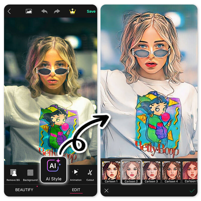 convertir foto a caricatura con ia