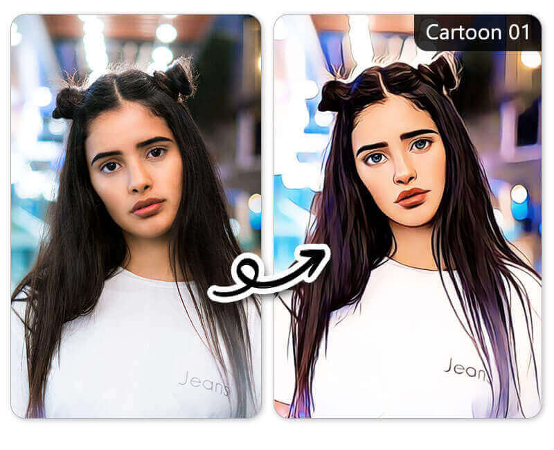 filtro de caricatura para fotos con ia