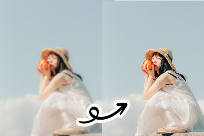 ４K解像度の画像に補正