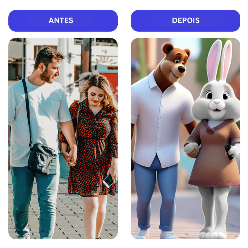 Vire um personagem do Zootopia