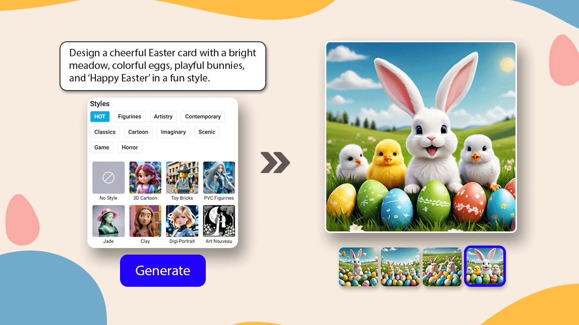 XINKEJIA Set di 12 biglietti di Pasqua apribili con buste e adesivi