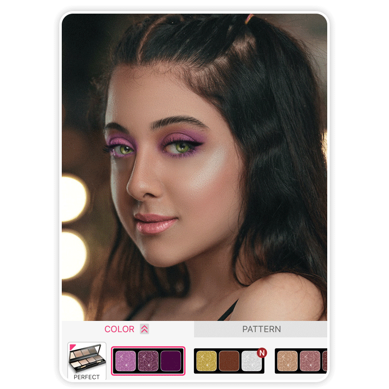 Filtre maquillage : ajouter fard à paupières