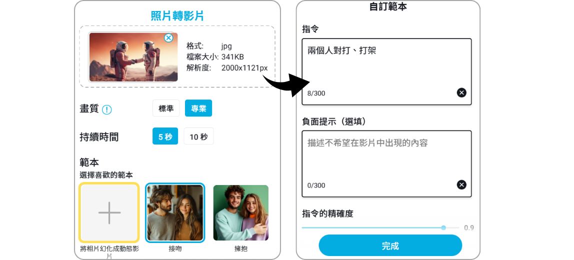 輸入打架文字提示