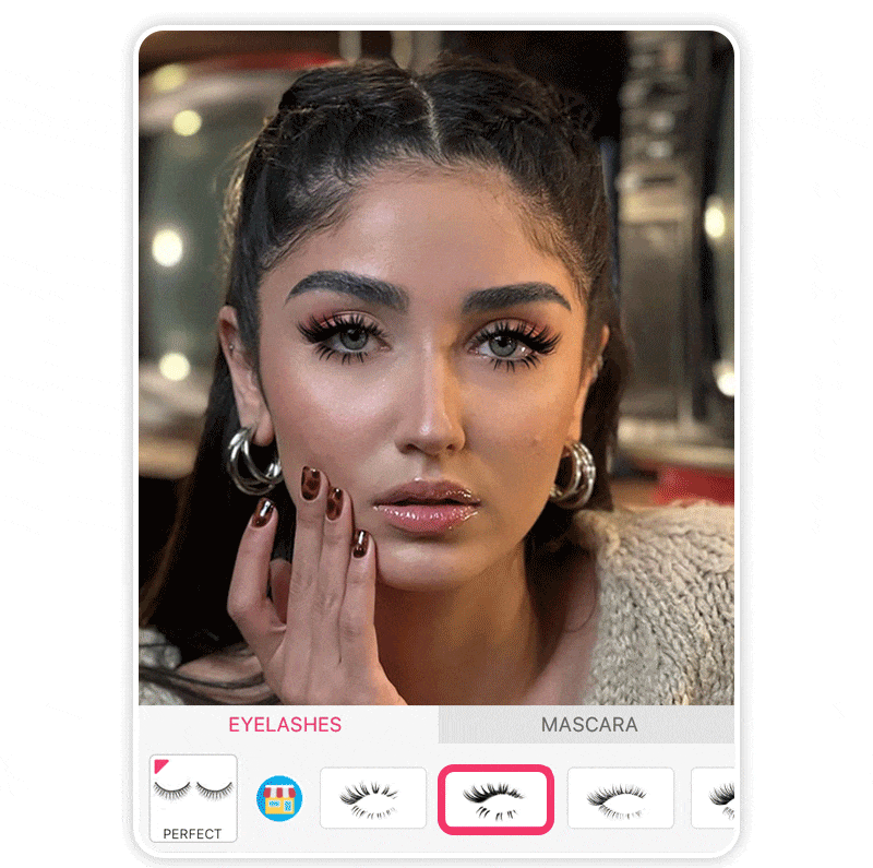 Filtre maquillage : filtre cils