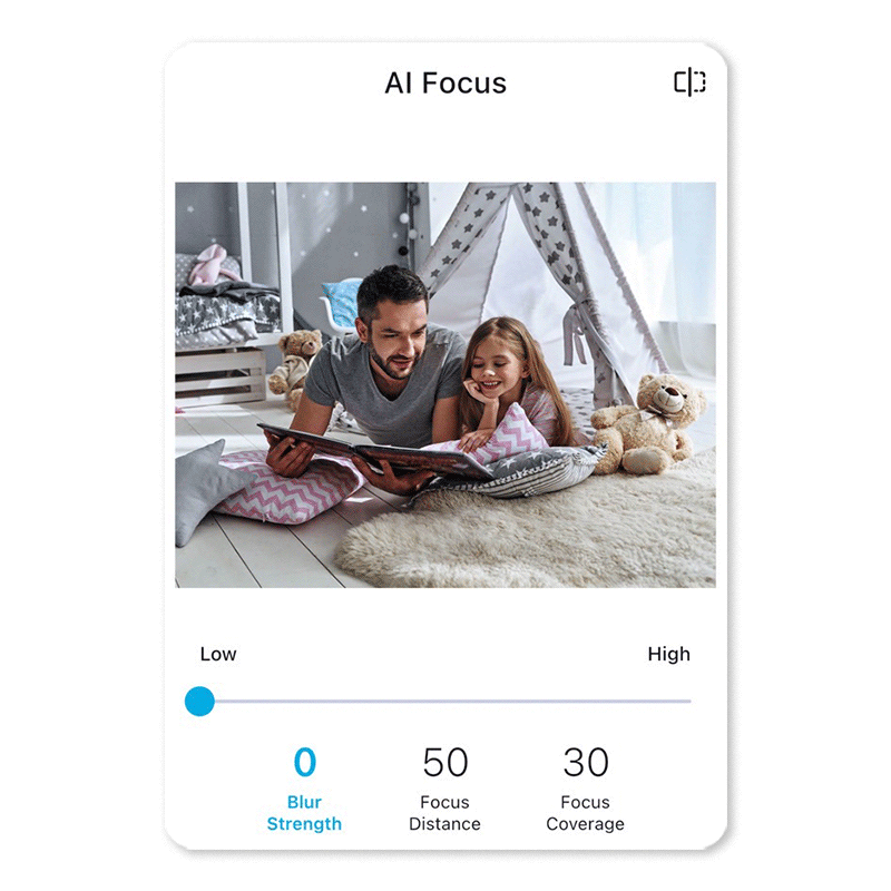 YouCam Enhance : application pour flouter arrière plan photo