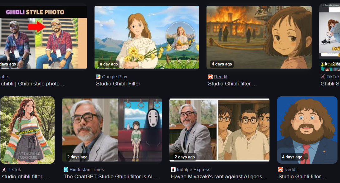 Filtro Studio Ghibli