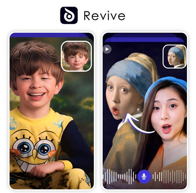 Animez vos photos avec les filtres de visage amusants de Revive