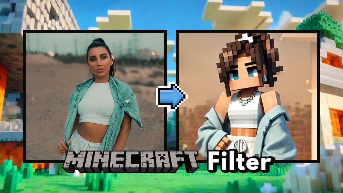 Filtre Minecraft : comment se transformer en personnage du film Minecraft via IA