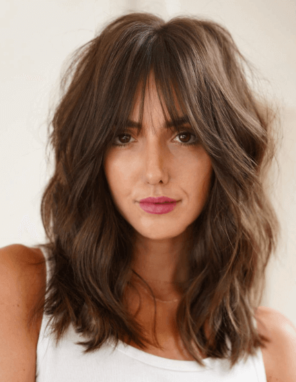 Coiffure femme 40 ans : shaggy lob