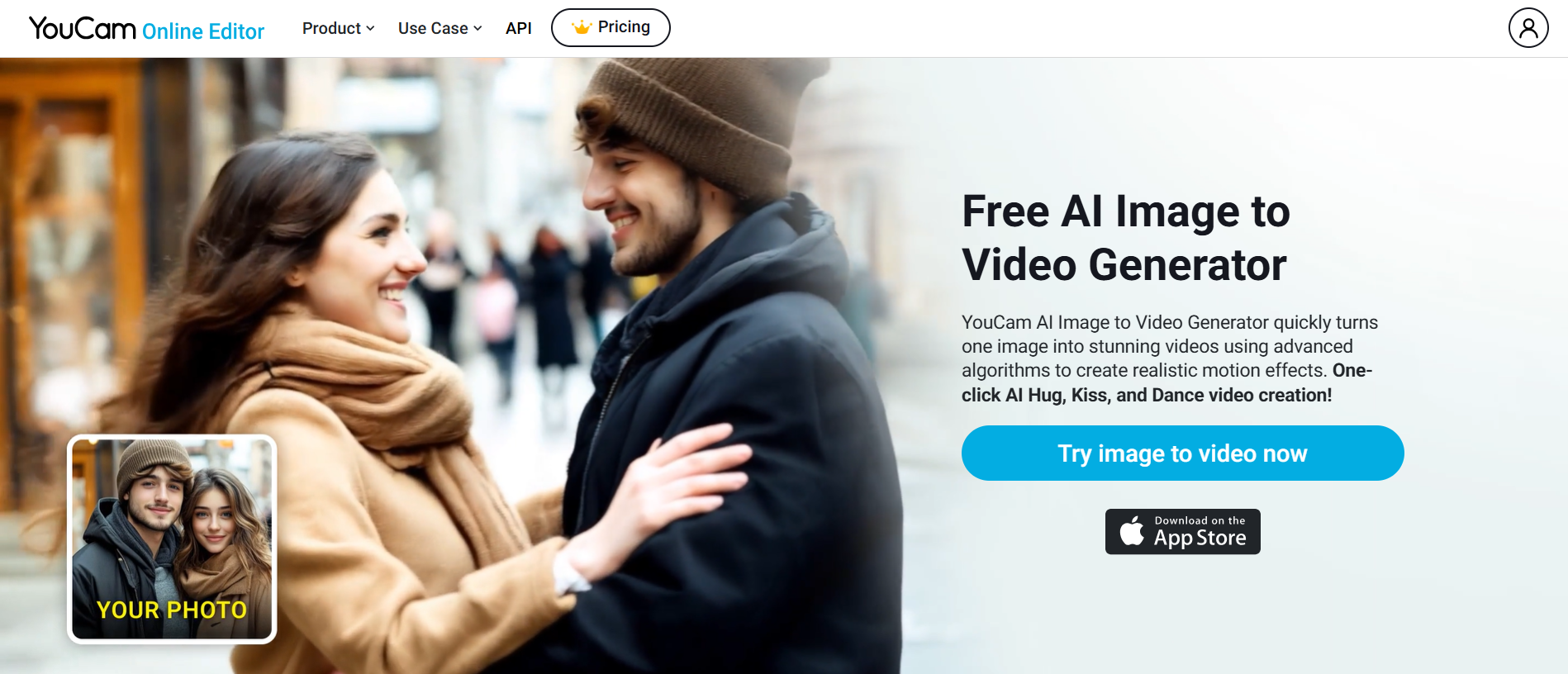 Step 1: Go to the YouCam AI Video Generator