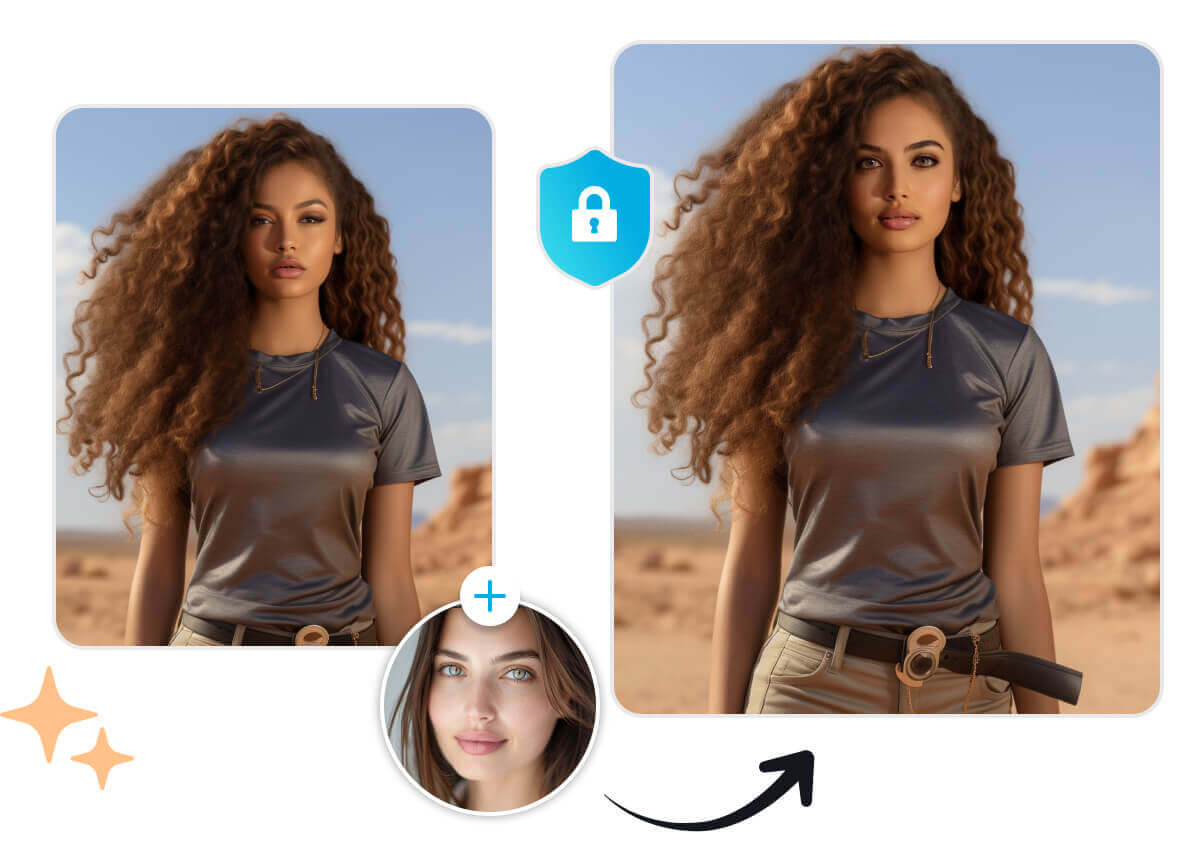 Remplacez votre visage par une meilleure photo de vous-même pour supprimer les imperfections