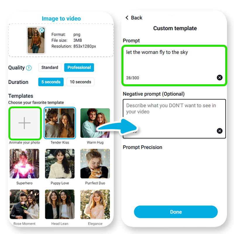 Step 3: Enter Your AI Fly Prompt