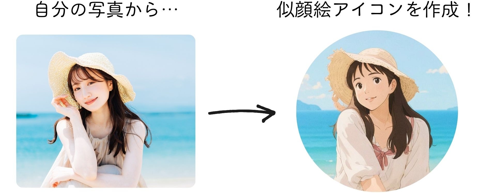 AIでジブリ風のアイコンを作成