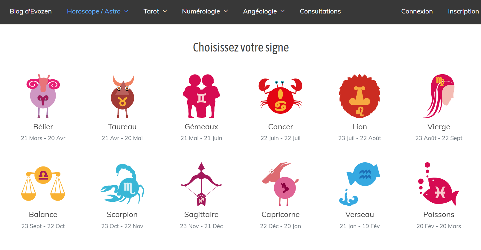 Evozen : site d'astrologie et voyance