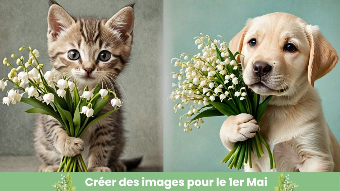 Images et cartes virtuelles avec muguet pour le 1er Mai