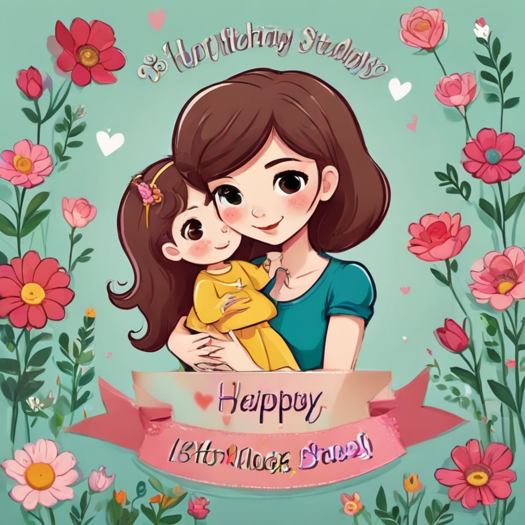 Kostenlos Karten zum Muttertag gestalten mit Bildgenerator | YouCam Online  Editor, image size:1024x1024