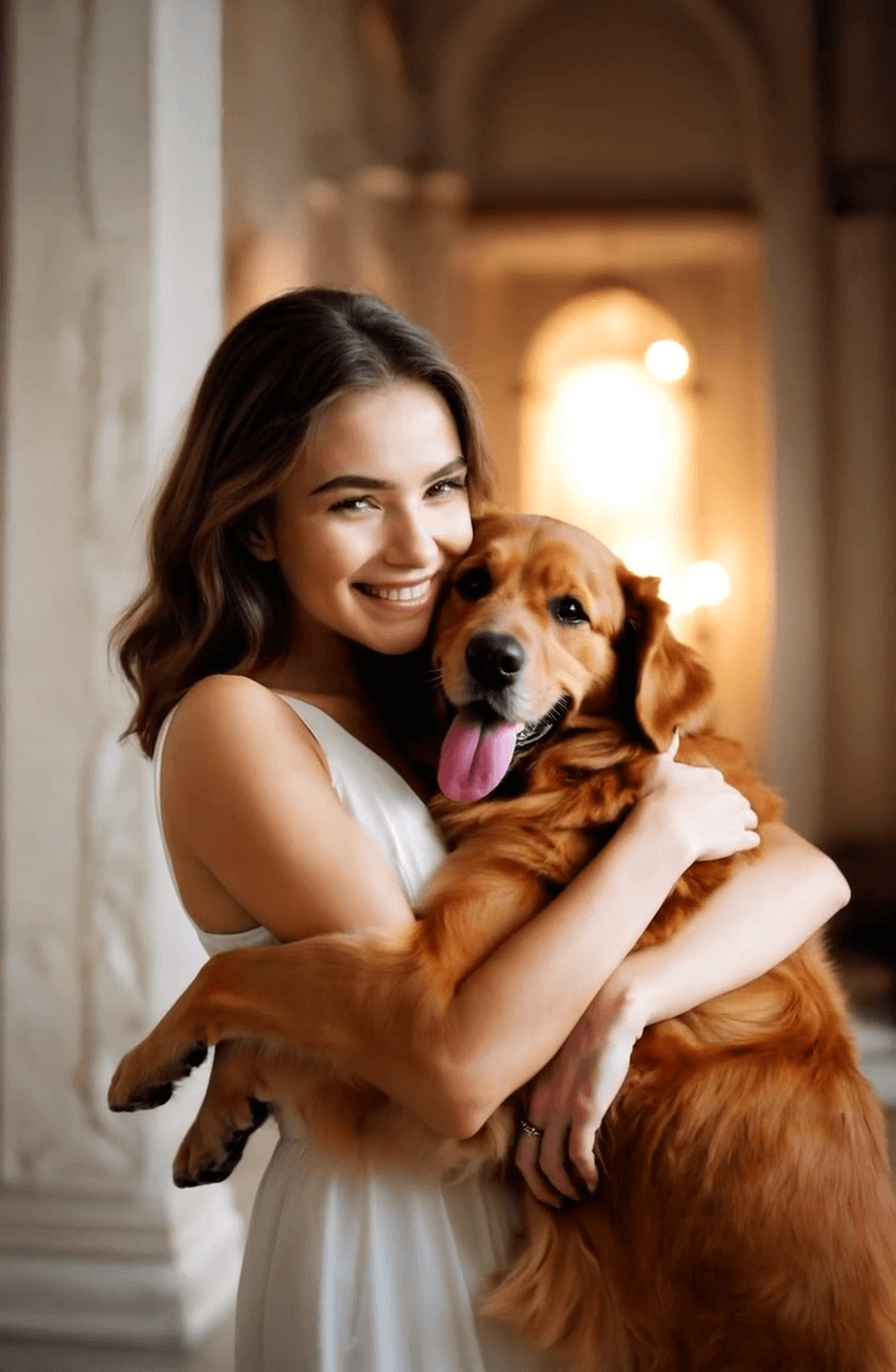 Ideias criativas para vídeos de abraço virtual com IA: abraço à distância, com ídolos, pets.