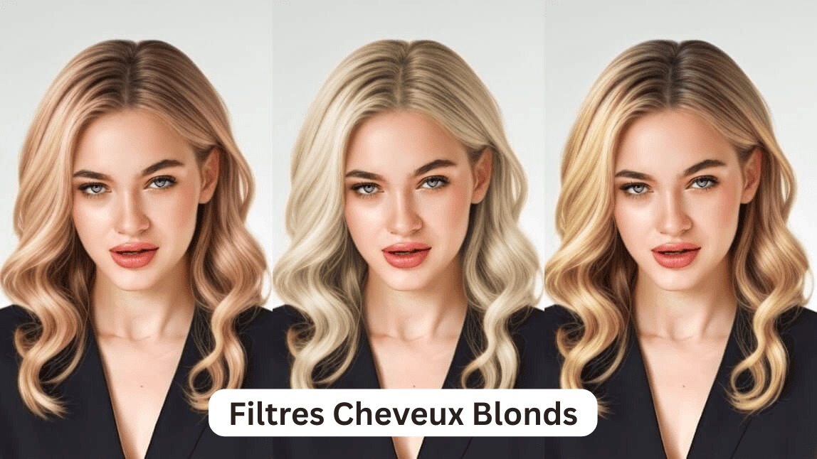 Filtre cheveux blond, simulateur cheveux blond