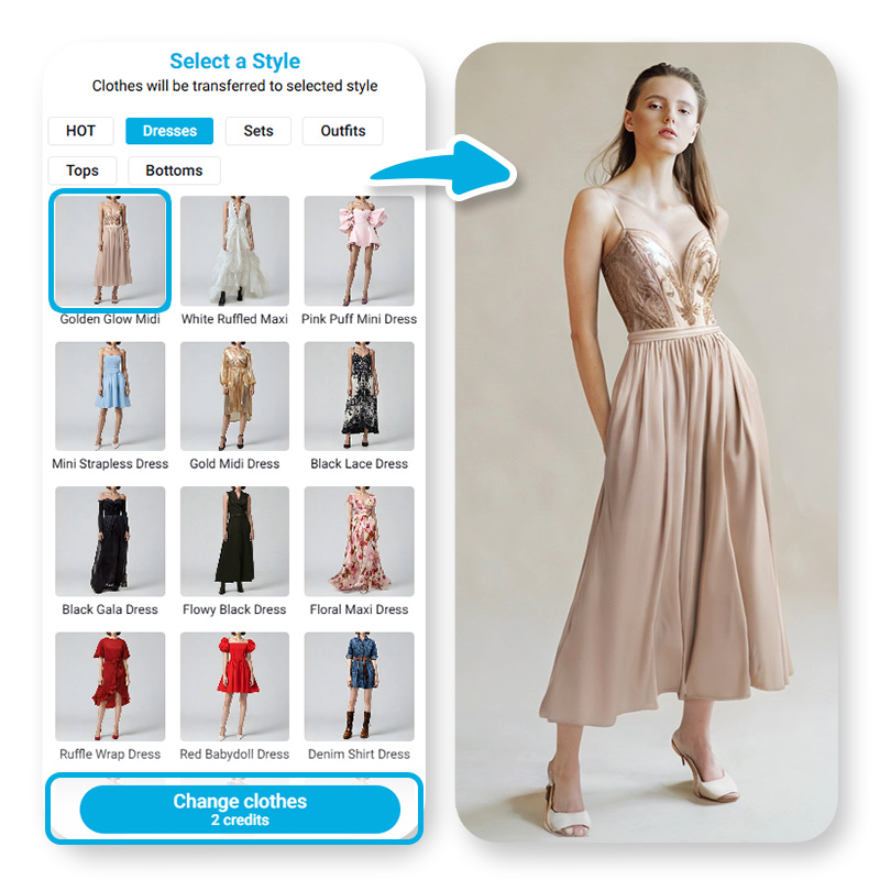 Outfit Maker AI: Creare Outifit Online Gratis e Prova Vestiti Online